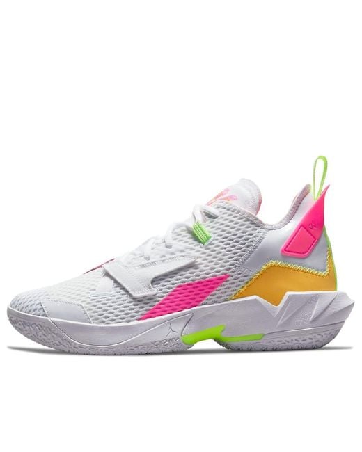 Nike White Why Not Zer0.4 Citron Pulse Hyper' for men