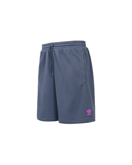 Adidas Blue Originals Kevin Lyons Shr Solid Color Cartoon Pattern Athleisure Casual Sports Straight Shorts for men