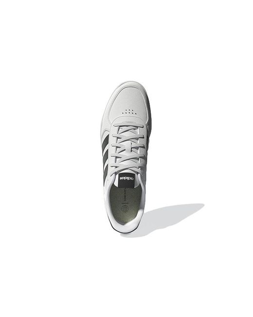 Adidas White Courtbeat Court Lifestyle Shoes Oxide' for men
