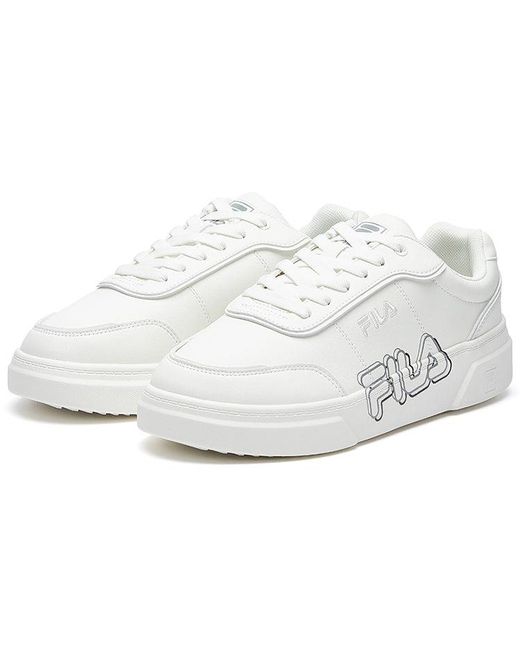 Fila White Game Point Platform Sneakers for men