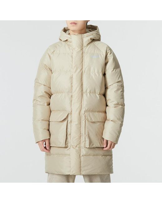 PUMA White Das Long Down Jacket for men