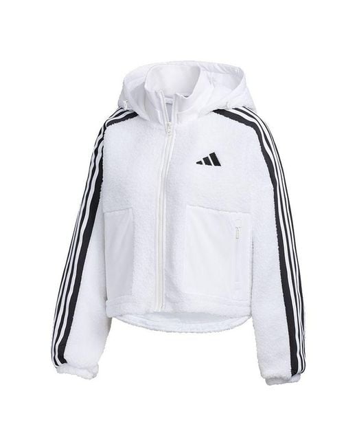 Adidas White (Wmns) Urban Boa Short Knitted Jacket