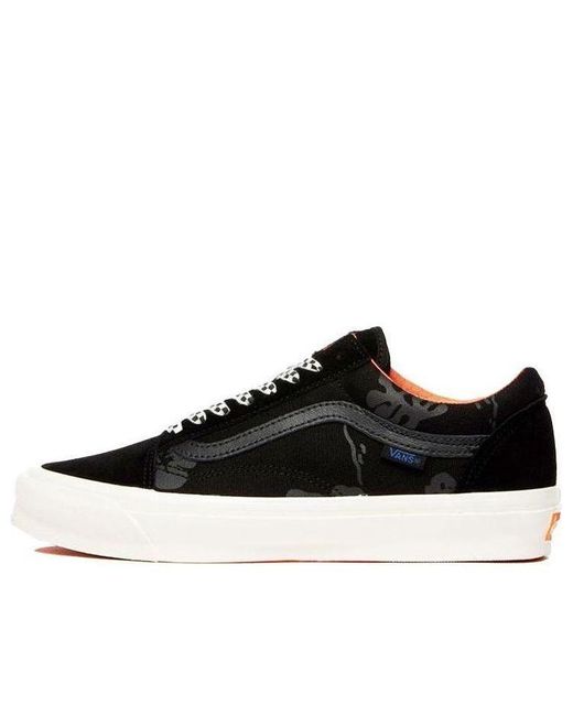 Vans Black Porter-Yoshida & Co. X Og Old Skool Lx 'Floral Checkerboard for men