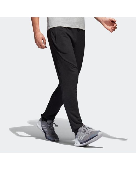 Adidas Black Zipper Front Bag Exercise Pants for men