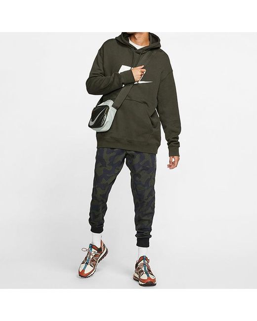 Nike Black Camouflage Knit Stay Warm Bundle Feet Sports Long Pants for men