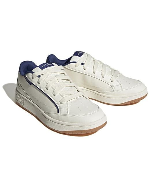 Adidas White Neo Cardcourt Shoes for men