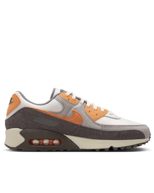 Nike Brown Air Max 90 Premium 'Flat Pewter Copper Moon' for men