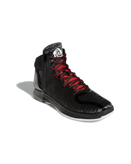 Adidas Black D Rose 4 Restomod Lime' for men