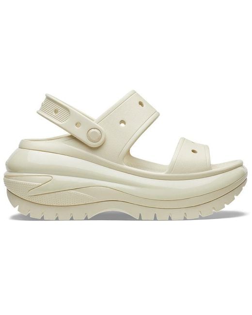 CROCSTM Natural Mega Crush Sandal; Bone
