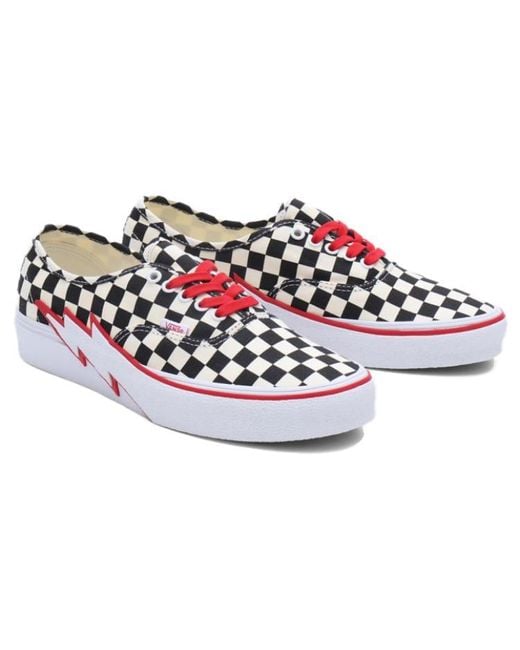 Vans White (Wmns) Authentic Bolt Checkerboard