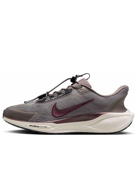 Nike Brown Air Zoom Pegasus 41 Easyon 'Cave Stone Dark Smoke Light Orewood Burgundy Crush' for men