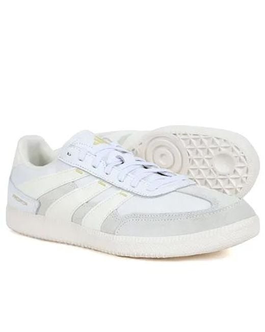 Adidas White Predator Freestyle Indoor 'Cloud Off Metallic' for men