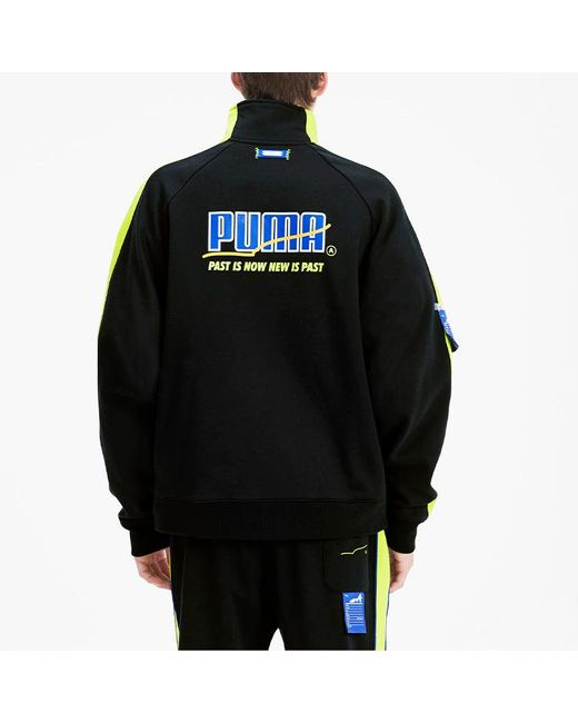 PUMA Black X Ader Error Printing Stand-Up Collar Jacket