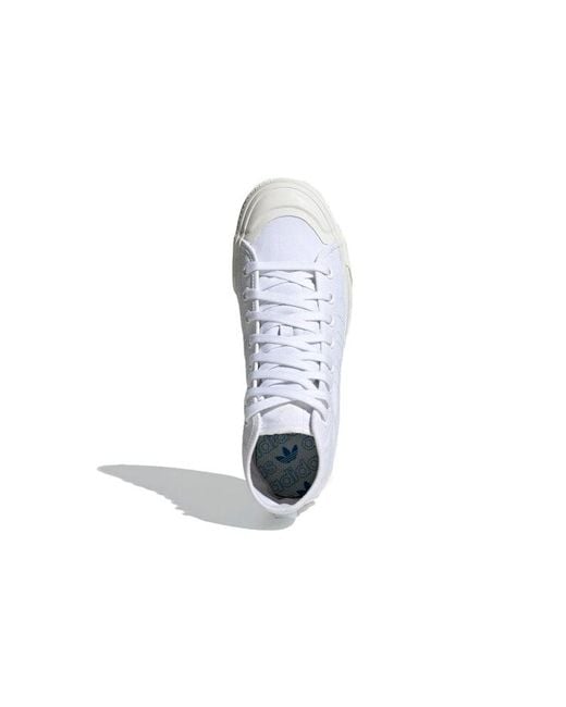Adidas White Nizza Rf Hi 'Triple' for men