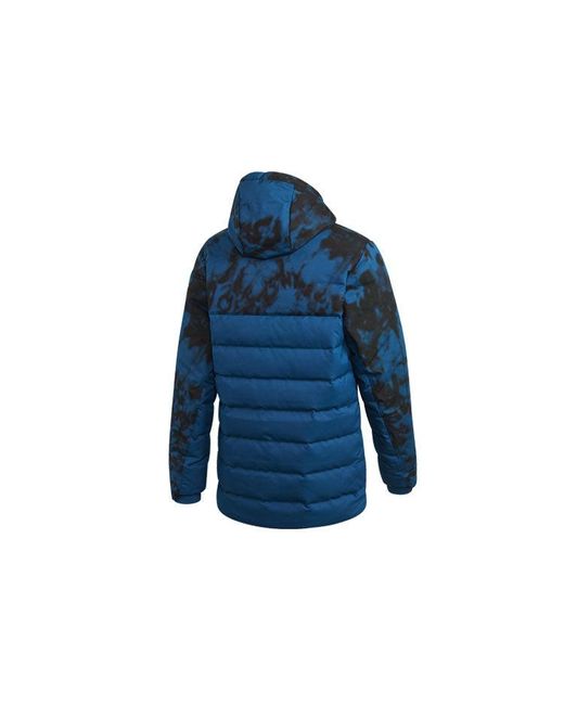 Adidas Blue Arsenal Soccer/Football Sports Hooded Down Jacket for men