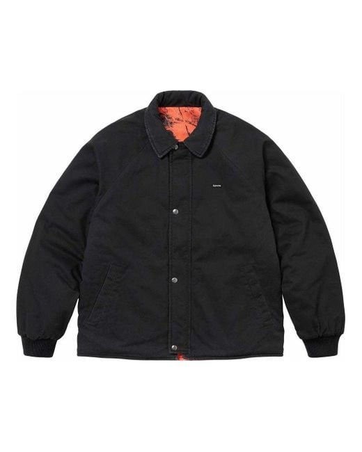 Supreme Red X Realtree Reversible Quilted Work Jacket for men