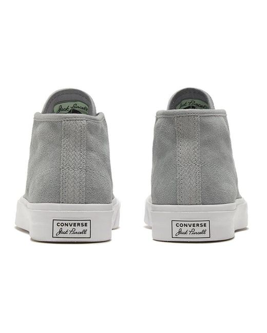 Converse Gray Jack Purcell Mid 'Ash Stone' for men