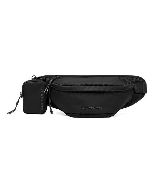 Skechers Black Wear-Resistant Waist Bag for men