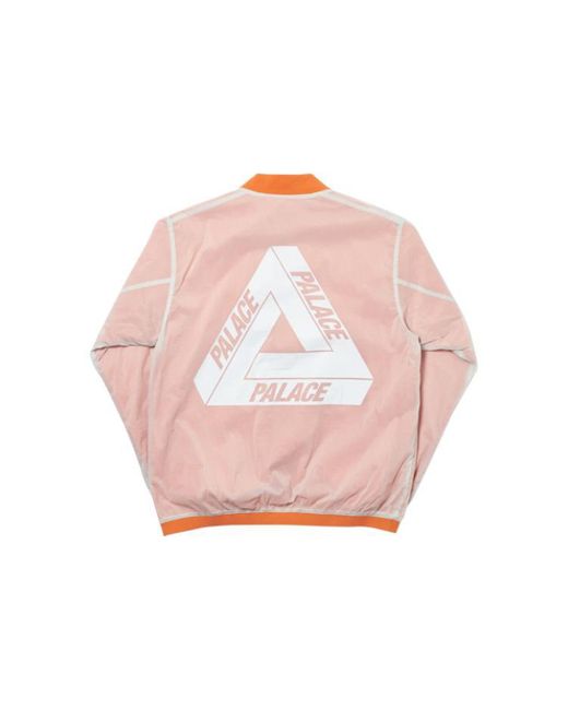 Palace Pink Reversible Overplay Bomber Jacket for men