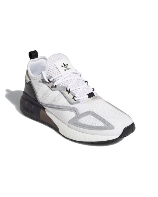 Adidas White Zx 2K Boost 'Cloud' for men