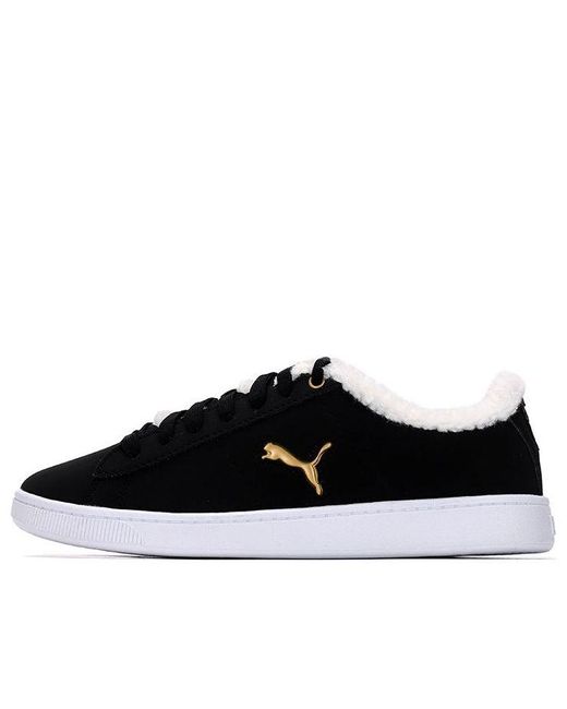 PUMA Black (Wmns) Vikky V2 Cat Teddy Sneakers