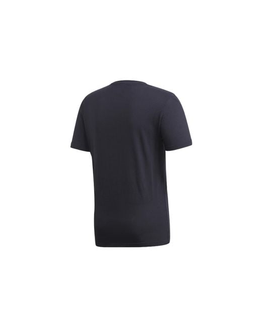 Adidas Blue 8-Bit Badge Of Sport Applique Sports Breathable Short-Sleeve Tee for men