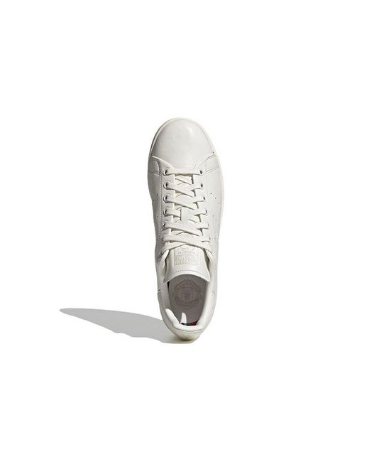 Adidas White Originals Stan Smith X Manchester United Shoes 'Cloud' for men