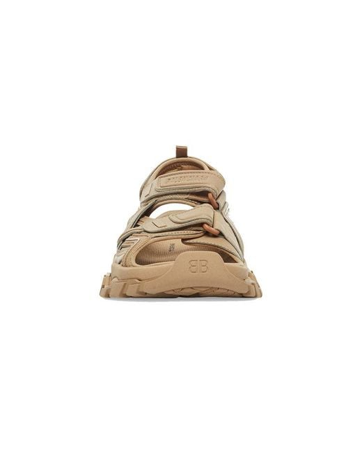 Balenciaga Brown Track Sandals for men