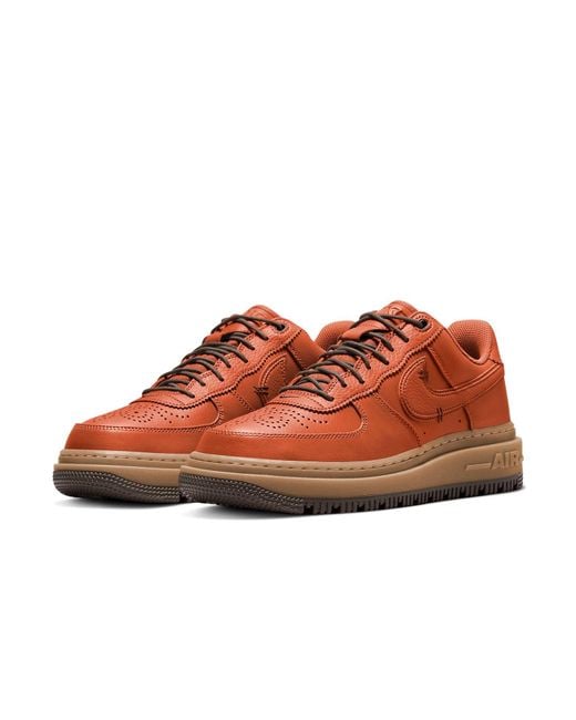Nike Brown Air Force 1 Luxe 'Burnt Sunrise' for men