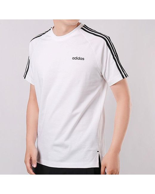 Adidas White Sports Breathable Short Sleeve for men