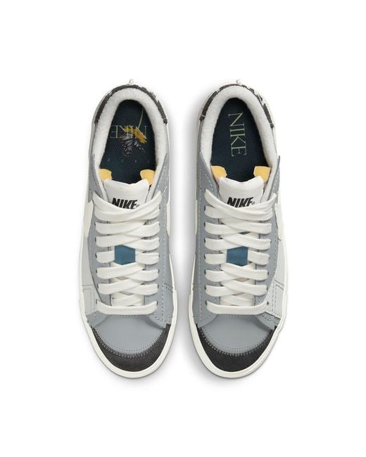 Nike White Blazer Low '77 Jumbo Se 'Light Smoke Noise Aqua' for men
