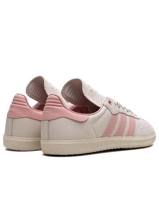 Adidas White X Pharrell Humanrace Samba 'Aluminium' for men