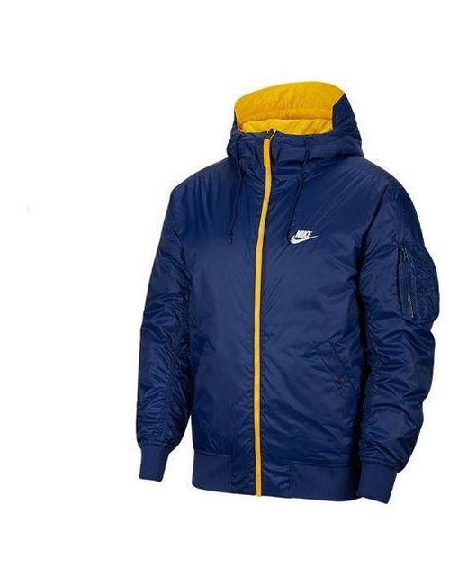 Nike Blue Reversible Athleisure Casual Sports Jacket for men
