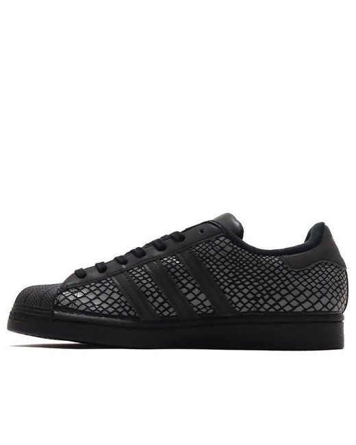 Adidas Black X Atmos Superstar 'R-Snk' for men