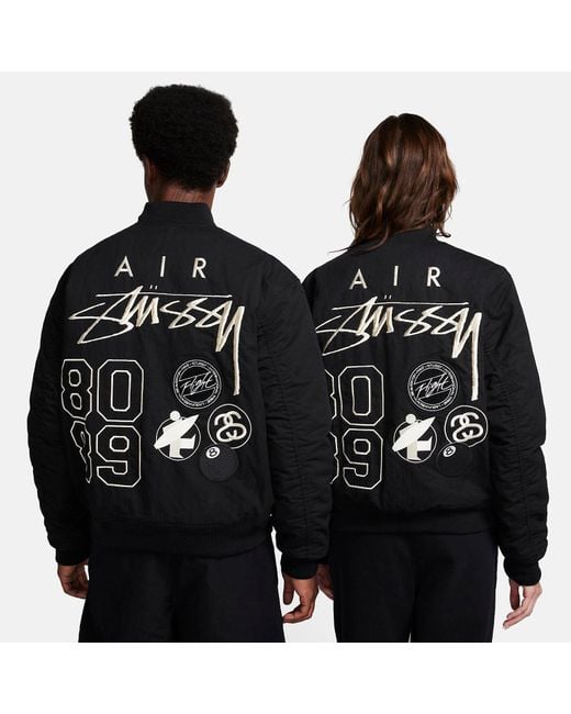 Nike X Stussy Reversible Jacket in Black for Men | Lyst UK