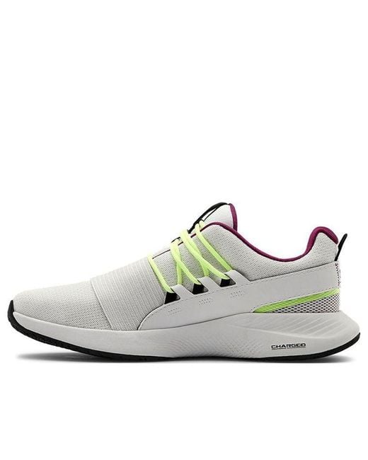 Under Armour White (Wmns) Charged Breathe Lace Sports Shoes