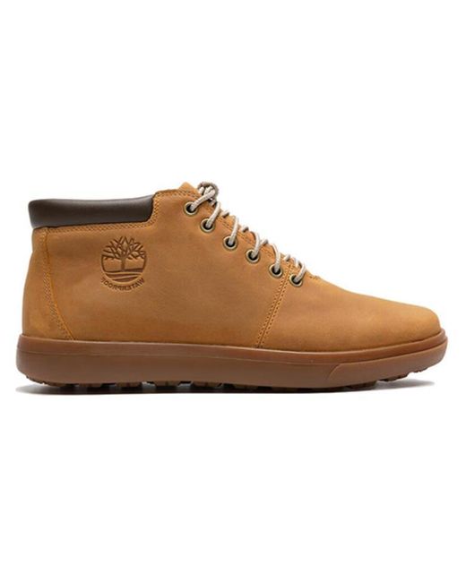 Timberland Brown Ashwood Park Mid Waterproof Leather Chukka Boots for men