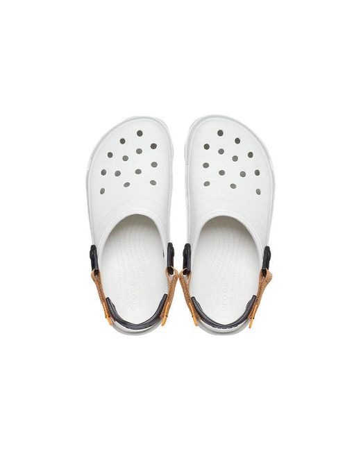 CROCSTM White Classic Clog Beach Sandals for men