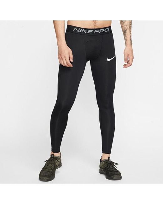 Nike Green Pro Training Tight Long Pants/Trousers for men