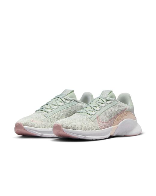 Nike White (Wmns) Superrep Go 3 Flyknit Next Nature 'Pale Ivory Guava Ice'