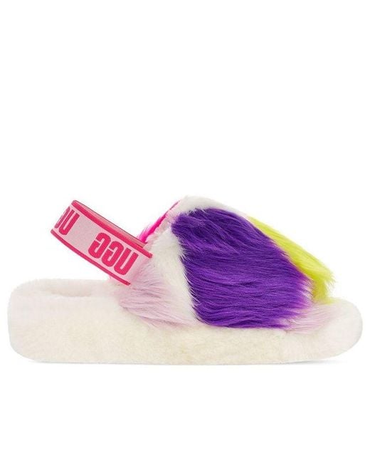 Ugg Pink (Wmns) Fluff Yeah Party Spots Slipper