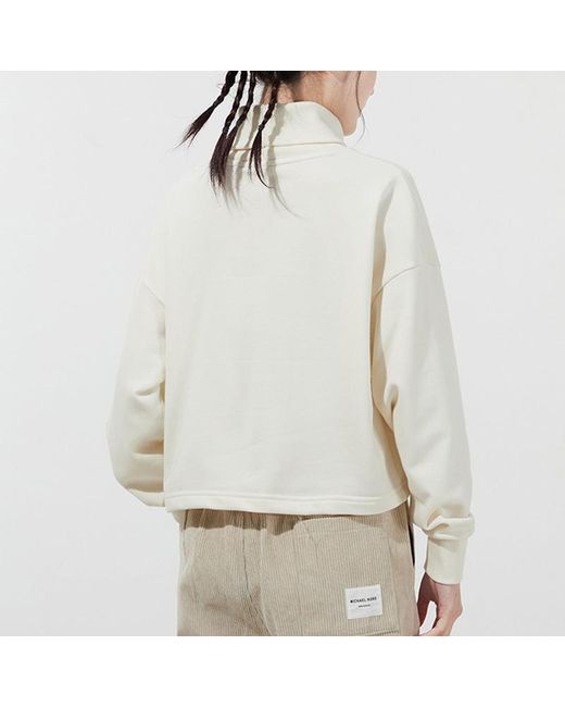 PUMA White (Wmns) Classics Logo Embroidery Swea