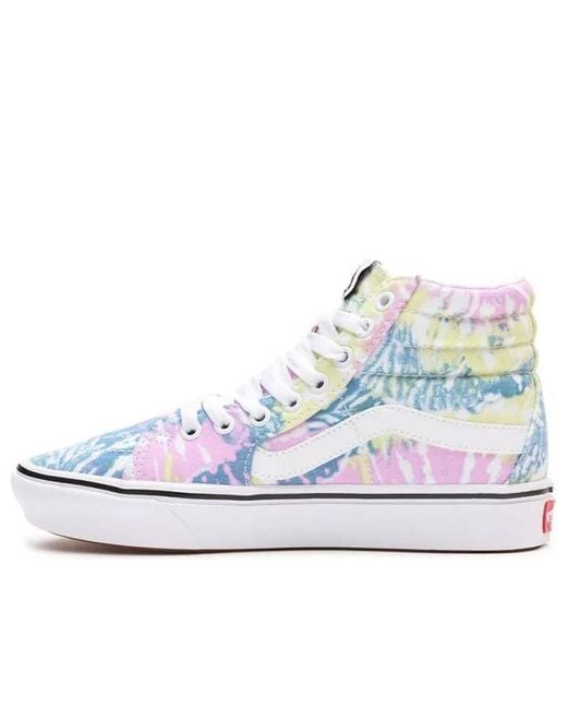 Vans Blue Tie-Dye Comfycush Sk8-Hi for men