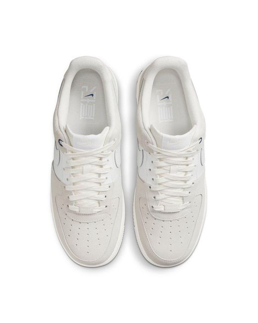 Nike White Air Force 1 '07 Premium 'Nai-Ke for men