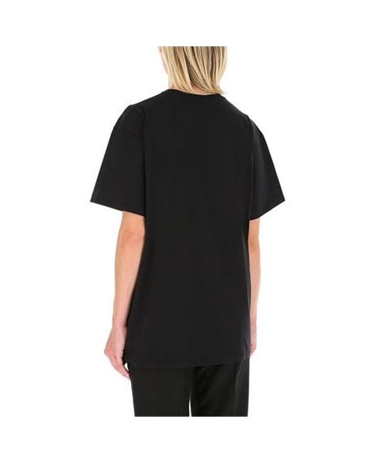 Gucci Black (Wmns) And Striped Letter Logo Short Sleeve For