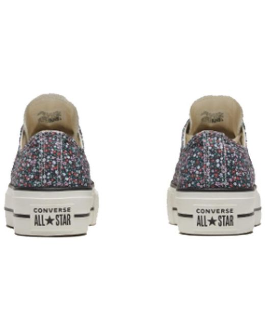 Converse Blue (Wmns) Chuck Taylor All Star Platform Low 'Vintage Floral'