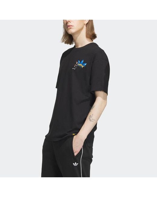 Adidas Black Originals X Monkey Kingdom Gfx T-Shirt for men