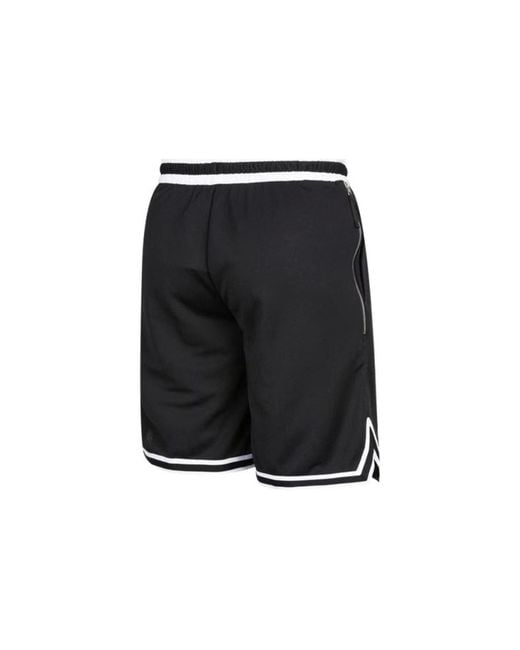 Nike Black Contrasting Colors Line Detail Lacing Straight Shorts for men