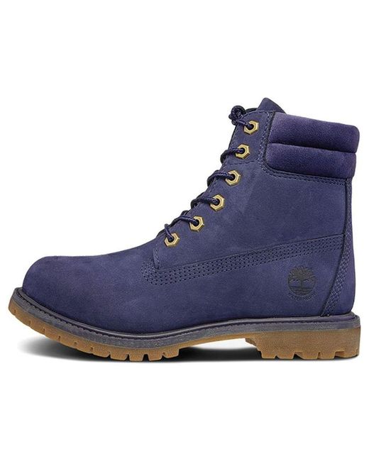 Timberland Blue Waterville 6 Inch Double Collar Waterproof Boot