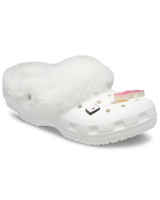 CROCSTM White Classic Clog Slippers for men